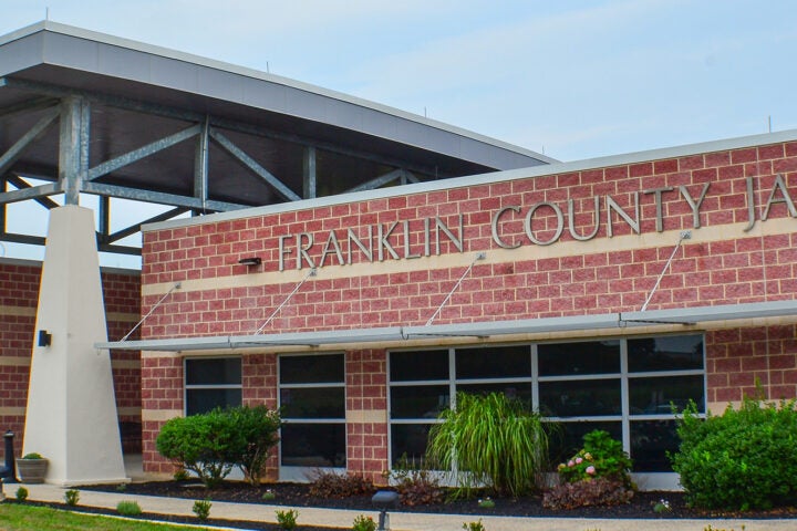 An exterior image of the Franklin County Jail